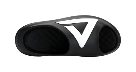 PEAK Slip Resistant Abrasion Resistant Taichi Chubby Slippers, Sports Slippers Unisex Black Milk White 