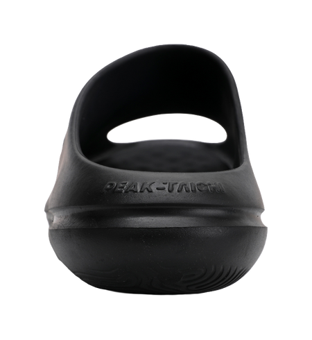 PEAK Slip Resistant Abrasion Resistant Taichi Chubby Slippers, Sports Slippers Unisex Black Milk White 