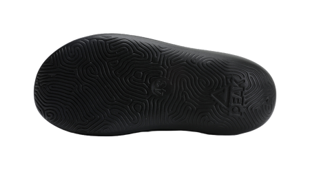 PEAK Slip Resistant Abrasion Resistant Taichi Chubby Slippers, Sports Slippers Unisex Black Milk White 