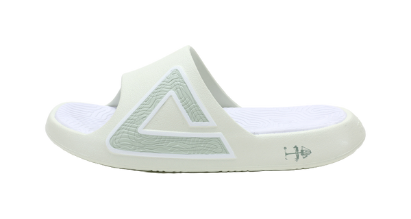 PEAK State Extreme Triangle 2.0 Quiet Slide Slippers Men's White Green 