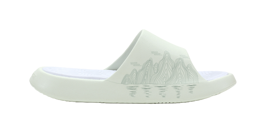 PEAK State Extreme Triangle 2.0 Quiet Slide Slippers Men's White Green 