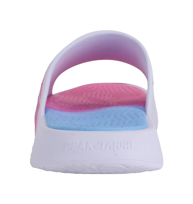 PEAK State Extremely Large Triangle 1.0 Slide Slippers Unisex White Pink Blue 