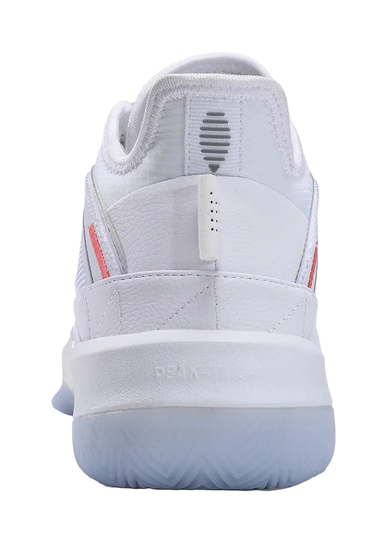 PEAK State Extremely Large Triangle 1.0 Slip Resistant Abrasion Resistant Mid top Taichi Basketball Shoes Mens White 