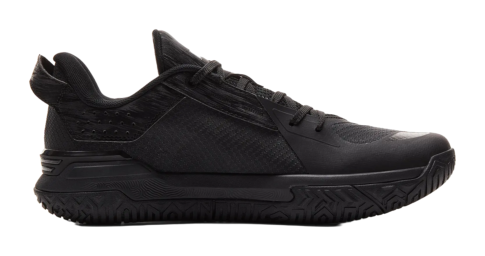 PEAK State Pole Abrasion Resistant Rebound Anti Twist Low Top Basketball Shoes Mens Black 