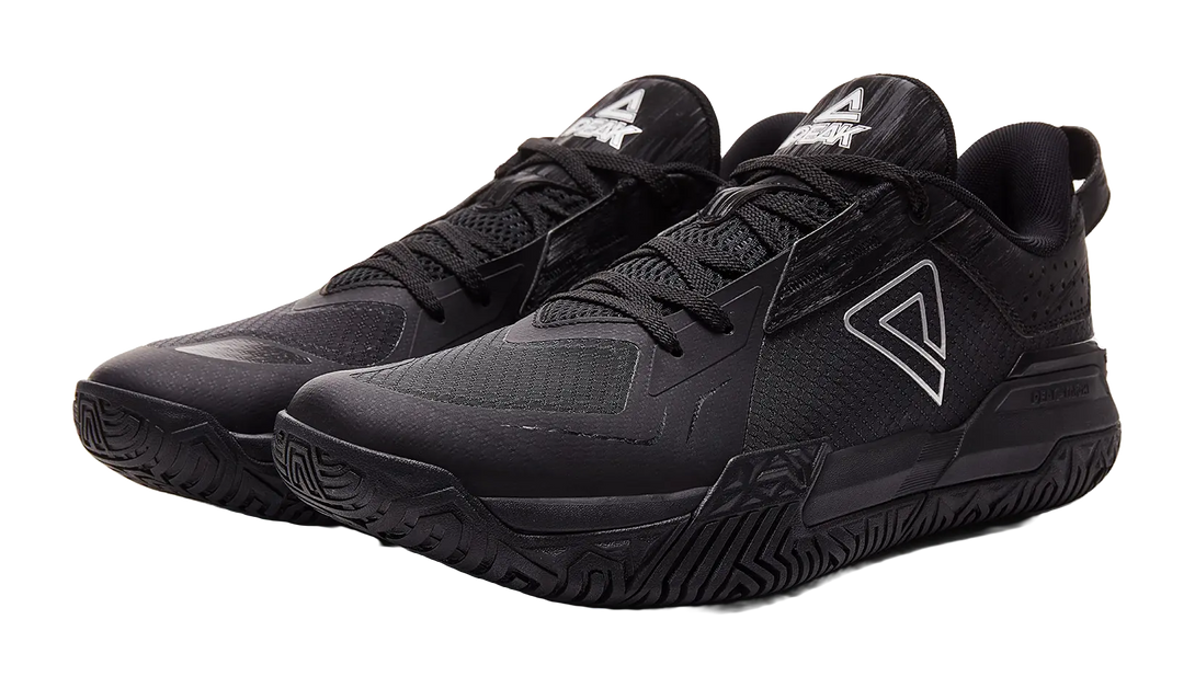 PEAK State Pole Abrasion Resistant Rebound Anti Twist Low Top Basketball Shoes Mens Black 