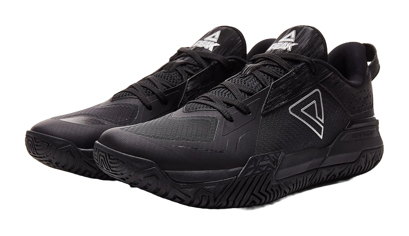 PEAK State Pole Abrasion Resistant Rebound Anti Twist Low Top Basketball Shoes Mens Black 
