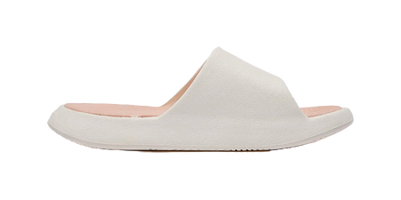 PEAK State Pole Classic Drag Quiet Slip Resistant Abrasion Resistant Slide Slippers Unisex White Pink 