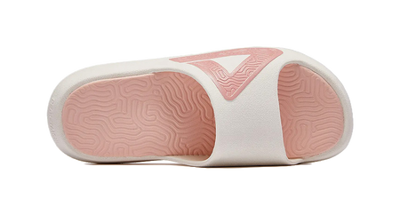 PEAK State Pole Classic Drag Quiet Slip Resistant Abrasion Resistant Slide Slippers Unisex White Pink 