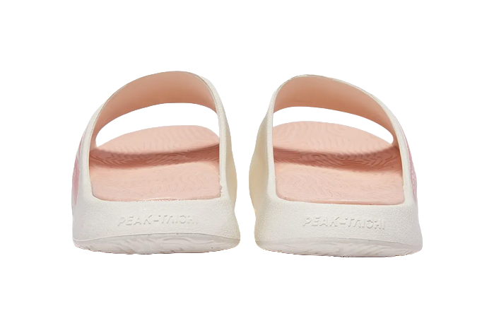 PEAK State Pole Classic Drag Quiet Slip Resistant Abrasion Resistant Slide Slippers Unisex White Pink 