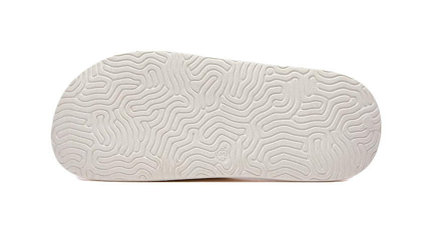 PEAK State Pole Classic Drag Quiet Slip Resistant Abrasion Resistant Slide Slippers Unisex White Pink 