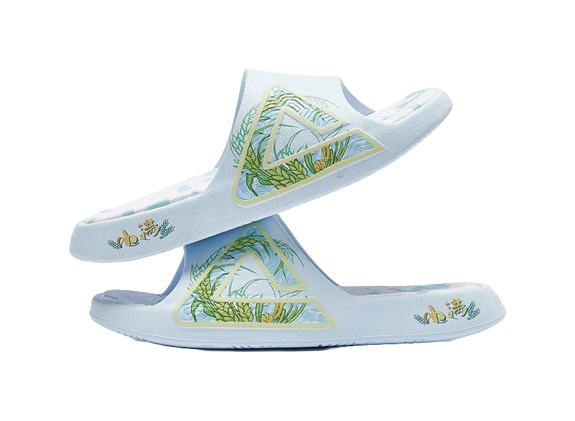 PEAK State Pole Classic Drag Quiet Slip Resistant Cushioning Slide Slippers Unisex Fine Blue 