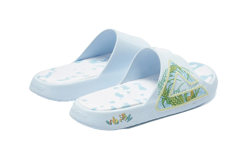 PEAK State Pole Classic Drag Quiet Slip Resistant Cushioning Slide Slippers Unisex Fine Blue 