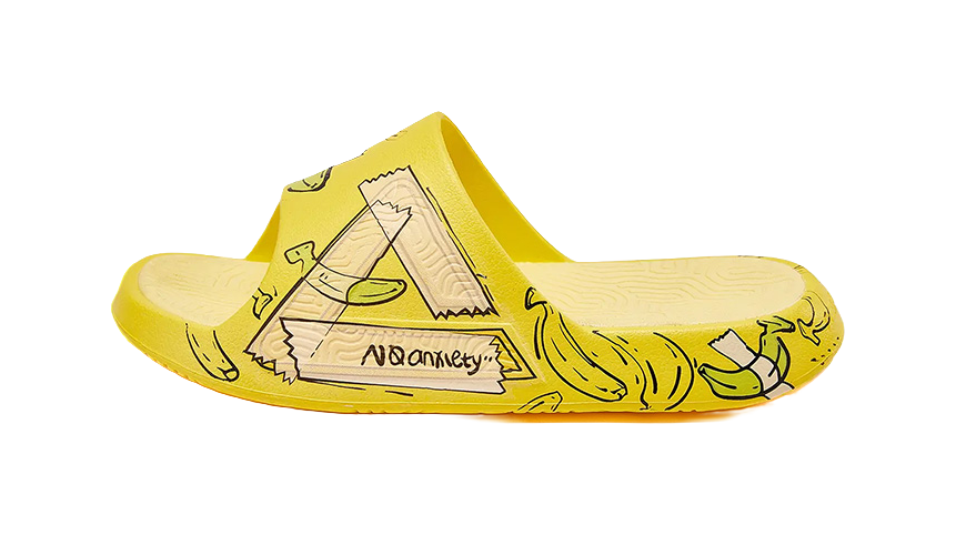 PEAK State Pole Classic Drag Quiet Slip Resistant Cushioning Slide Slippers Unisex Orange Yellow Black 