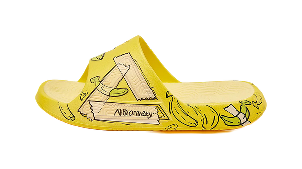 PEAK State Pole Classic Drag Quiet Slip Resistant Cushioning Slide Slippers Unisex Orange Yellow Black 