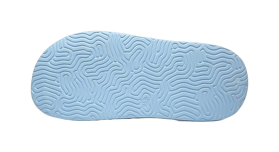 PEAK State Pole Classic Drag Slide Slippers Men's White Blue 