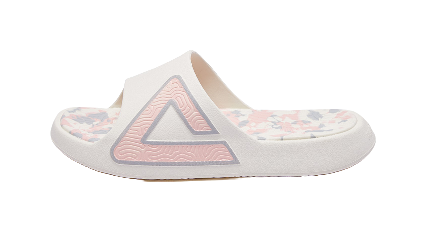 PEAK State Pole Classic Drag Slides - Milk Coffee Colorway, Silent & Slip-Resistant Unisex Canvas White Powder 