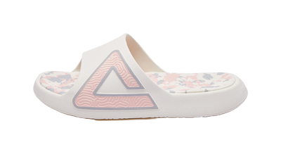 PEAK State Pole Classic Drag Slides - Milk Coffee Colorway, Silent & Slip-Resistant Unisex Canvas White Powder 