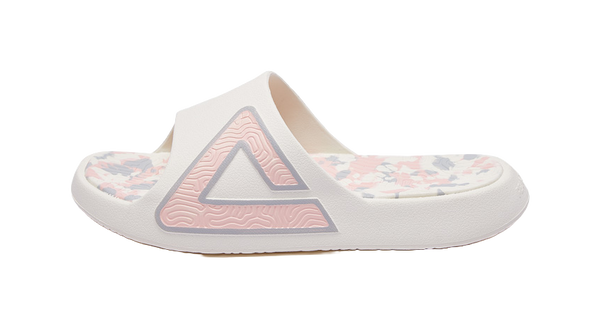 PEAK State Pole Classic Drag Slides - Milk Coffee Colorway, Silent & Slip-Resistant Unisex Canvas White Powder 