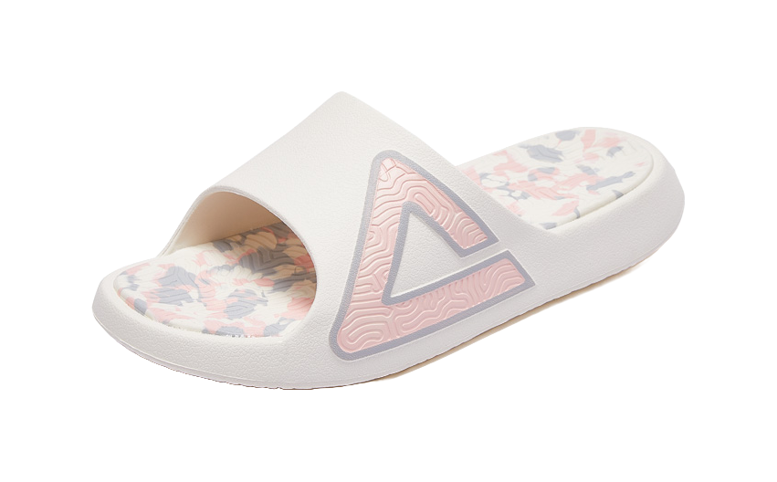 PEAK State Pole Classic Drag Slides - Milk Coffee Colorway, Silent & Slip-Resistant Unisex Canvas White Powder 