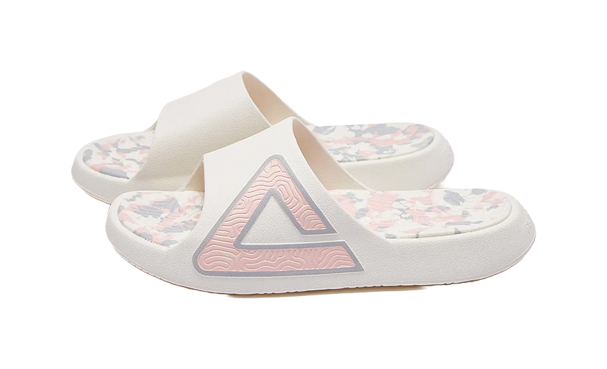 PEAK State Pole Classic Drag Slides - Milk Coffee Colorway, Silent & Slip-Resistant Unisex Canvas White Powder 