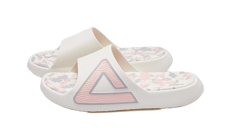 PEAK State Pole Classic Drag Slides - Milk Coffee Colorway, Silent & Slip-Resistant Unisex Canvas White Powder 