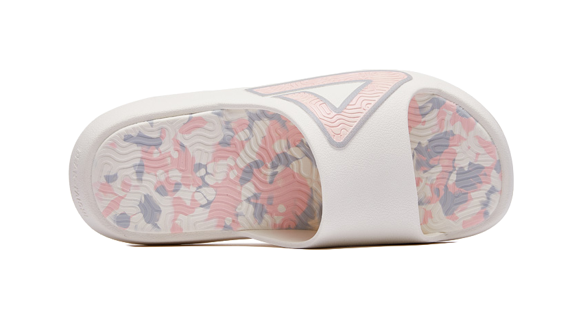 PEAK State Pole Classic Drag Slides - Milk Coffee Colorway, Silent & Slip-Resistant Unisex Canvas White Powder 