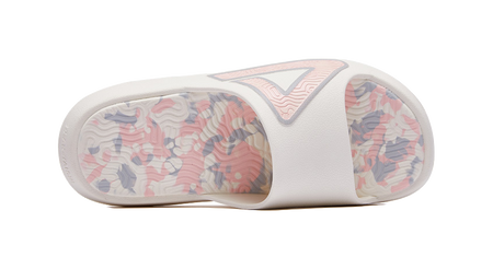 PEAK State Pole Classic Drag Slides - Milk Coffee Colorway, Silent & Slip-Resistant Unisex Canvas White Powder 