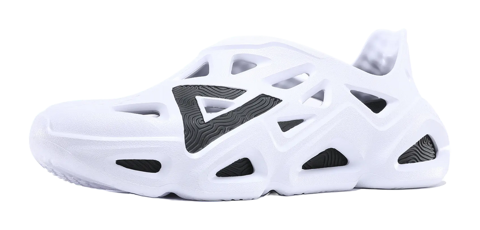 PEAK State Pole Clogs Unisex White Black  VJSNEAKER