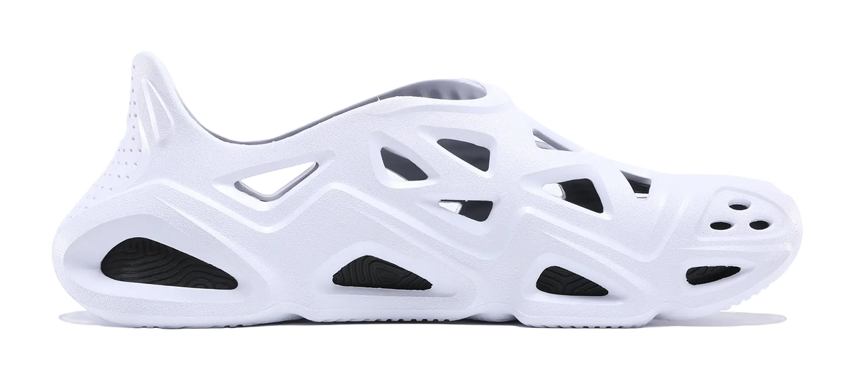 PEAK State Pole Clogs Unisex White Black  VJSNEAKER