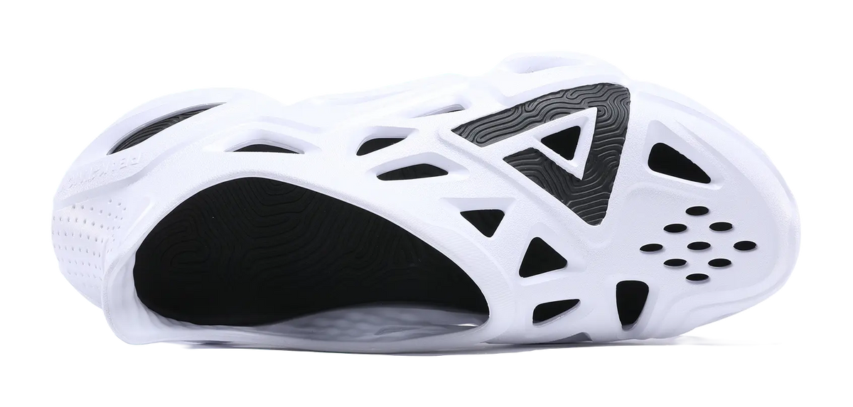 PEAK State Pole Clogs Unisex White Black  VJSNEAKER