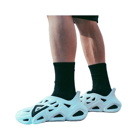 PEAK State Pole Clogs Unisex White Black  VJSNEAKER