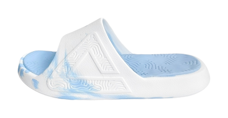 PEAK State Pole Guochuang Slippers Cushioning Slip Resistant Abrasion Resistant Slide Slippers Unisex White Blue 