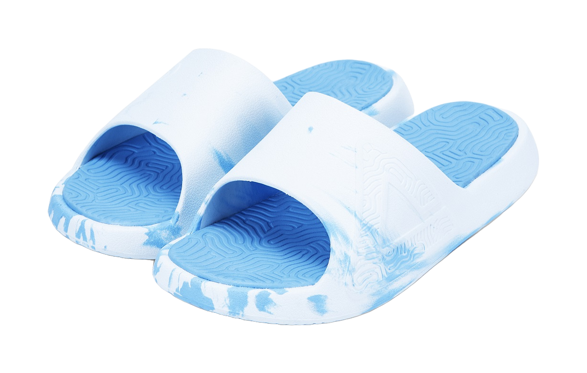 PEAK State Pole Guochuang Slippers Cushioning Slip Resistant Abrasion Resistant Slide Slippers Unisex White Blue 