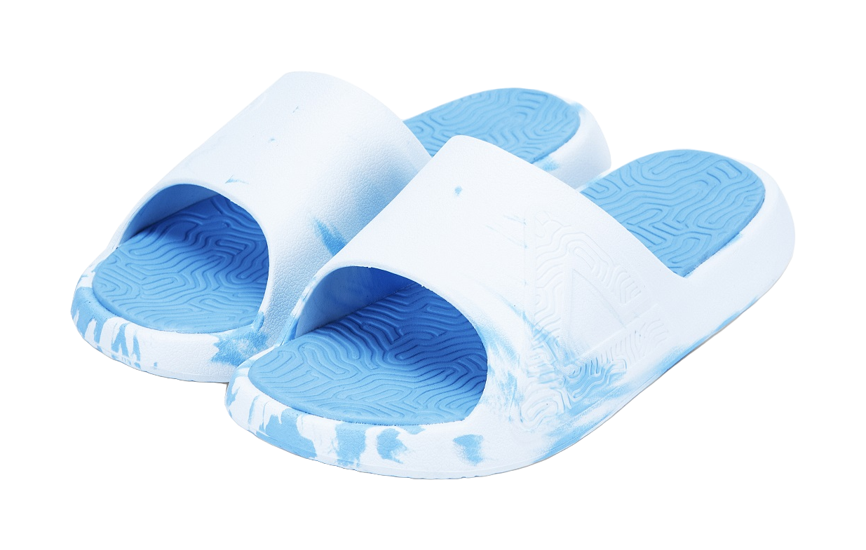 PEAK State Pole Guochuang Slippers Cushioning Slip Resistant Abrasion Resistant Slide Slippers Unisex White Blue 
