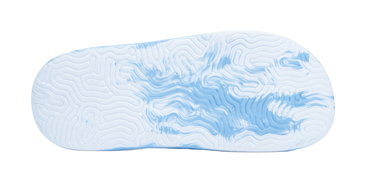 PEAK State Pole Guochuang Slippers Cushioning Slip Resistant Abrasion Resistant Slide Slippers Unisex White Blue 