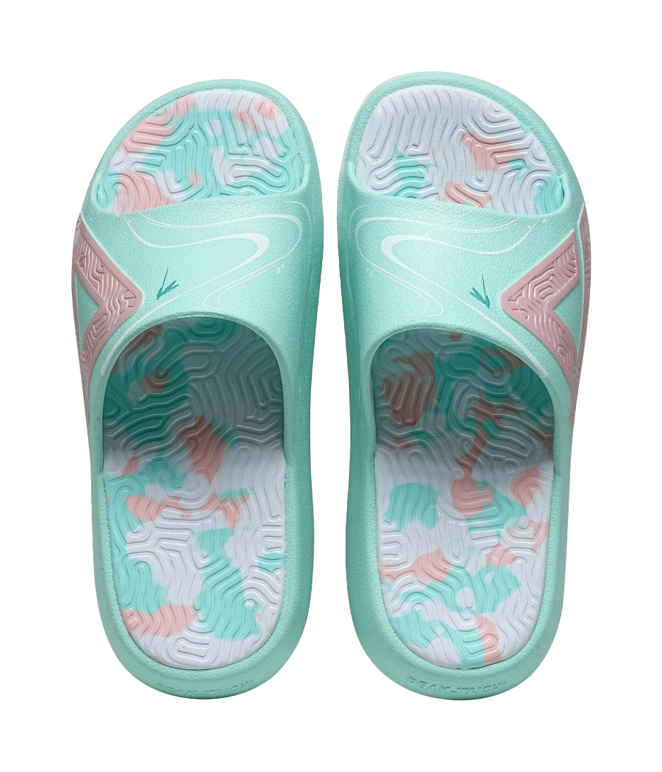 PEAK State Pole Guochuang Slippers Slide Slippers Unisex Mountain Lake Green 