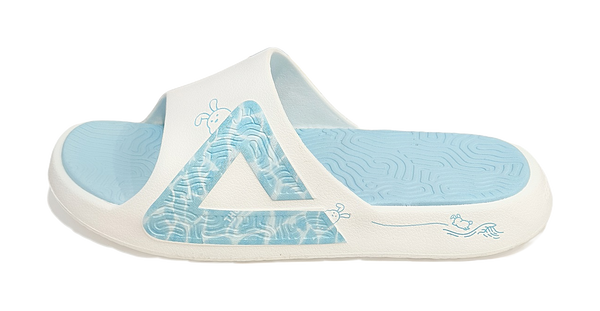 PEAK State Pole Guochuang Slippers Slip Resistant Abrasion Resistant Slide Slippers Unisex Lake Blue 