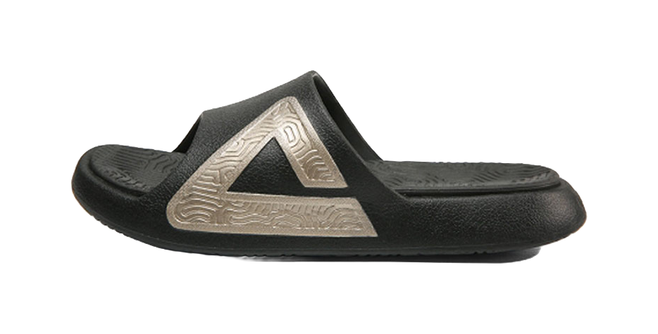 PEAK State Pole Slide Slippers Men's Black Gold 