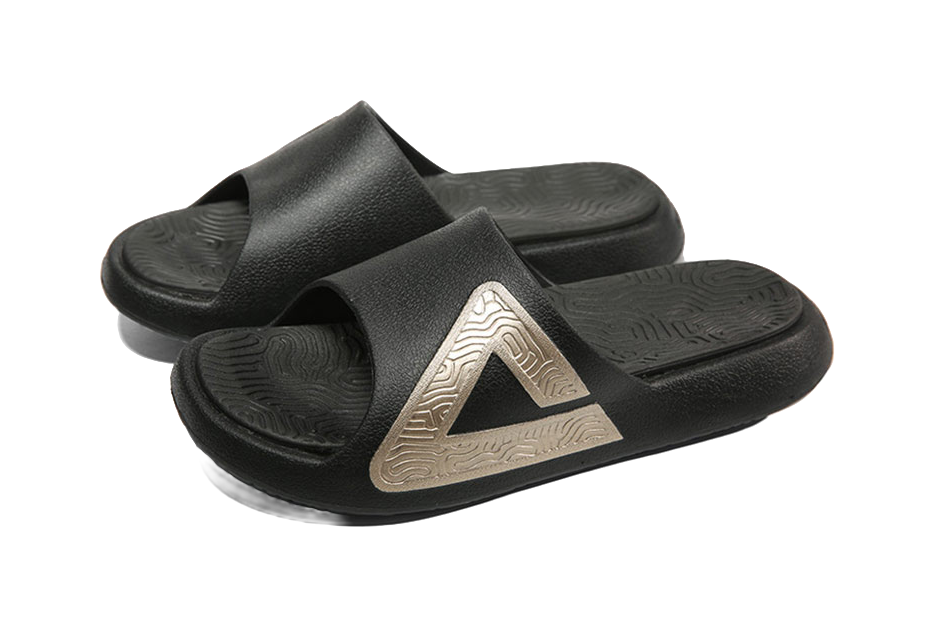 PEAK State Pole Slide Slippers Men's Black Gold 