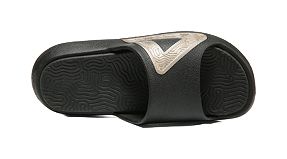PEAK State Pole Slide Slippers Men's Black Gold 