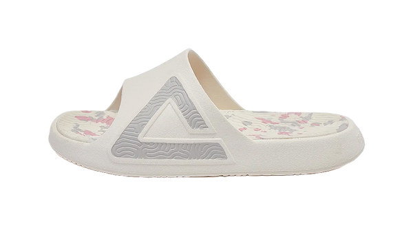 PEAK State Pole Slide Slippers Men's White Red Gray 