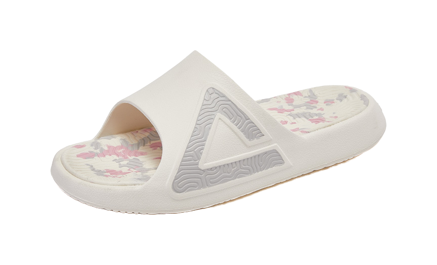 PEAK State Pole Slide Slippers Men's White Red Gray 