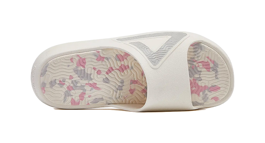 PEAK State Pole Slide Slippers Men's White Red Gray 