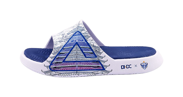 PEAK State Pole Slide Slippers Unisex White Blue 