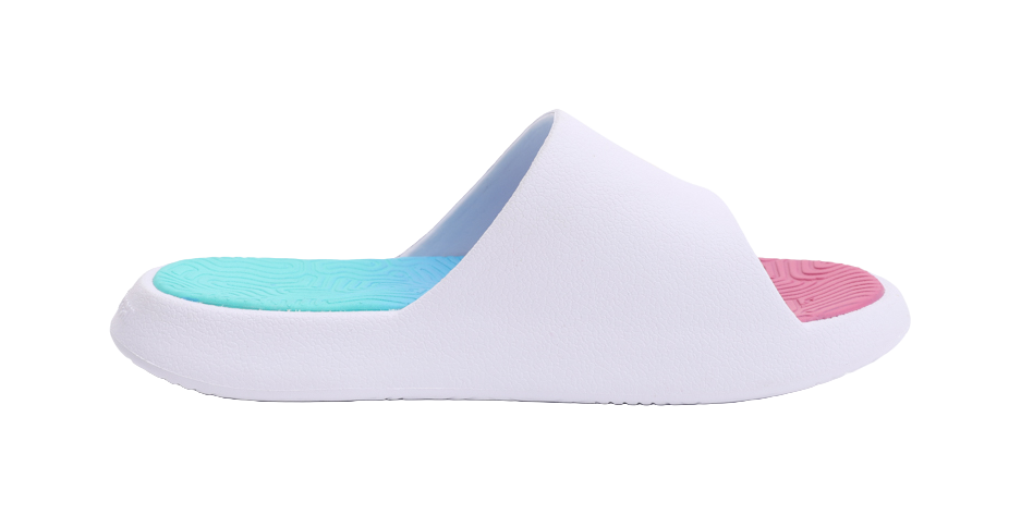 PEAK State Pole Slide Slippers Unisex White Blue Pink Red 