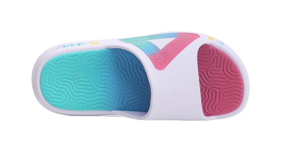 PEAK State Pole Slide Slippers Unisex White Blue Pink Red 