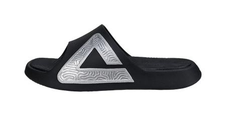 PEAK State Pole Slip-Resistant Abrasion-Resistant Cushioning Slide Slippers Unisex Black Silver 
