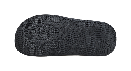 PEAK State Pole Slip-Resistant Abrasion-Resistant Cushioning Slide Slippers Unisex Black Silver 