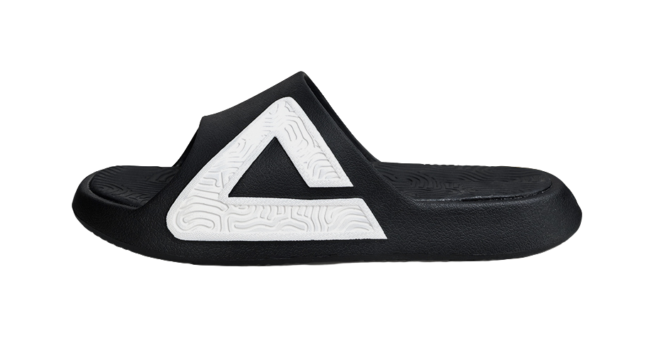 PEAK State Pole Unisex Slides - Graffiti Print, Slip-Resistant & Cushioned Comfort Unisex Black White 
