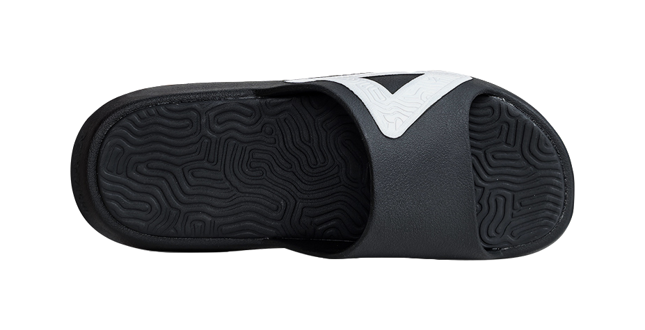 PEAK State Pole Unisex Slides - Graffiti Print, Slip-Resistant & Cushioned Comfort Unisex Black White 